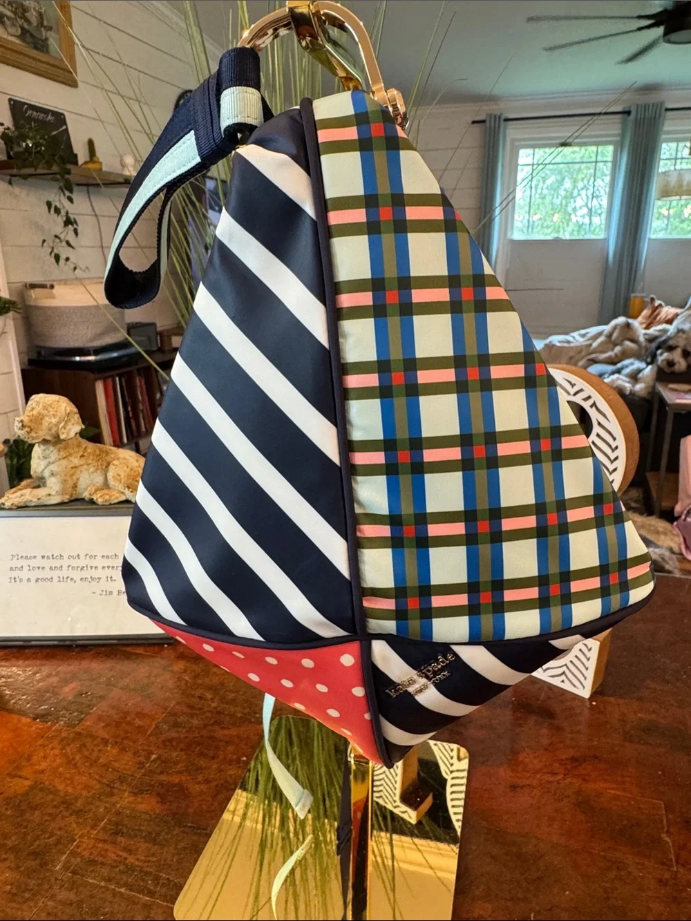 🩵kate spade Novelty Multicolor Patterned Kite Wristlet